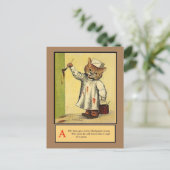 Louis Wain, Alphabet A Chat, Carte Postale Art (Debout devant)