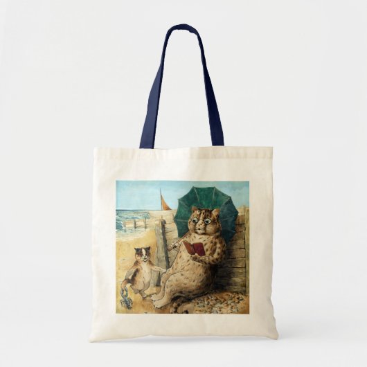 Louis Wain bij het strand Tote Bag (Voorkant)