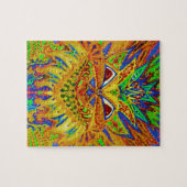 Louis Wain - Blue Paisley Cat Legpuzzel (Horizontaal)