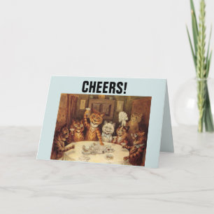 LOUIS WAIN CAT CATS BIRTHDAY CELEBRATION CARDS KAART