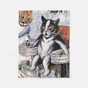 Louis Wain - Cat Dressed As A Nurse Fleece Deken