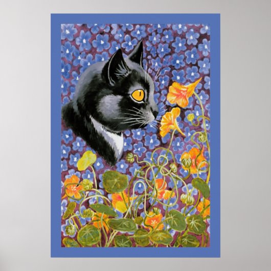  Louis Wain Cat in een Zee van het Poster van de B (Voorkant)