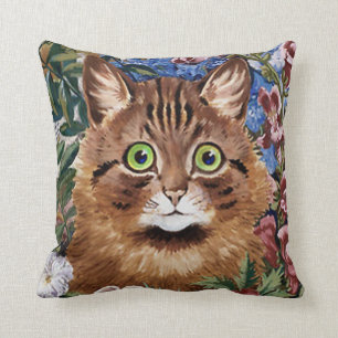  LOUIS WAIN CAT IN FLOWER GARDEN KUSSEN