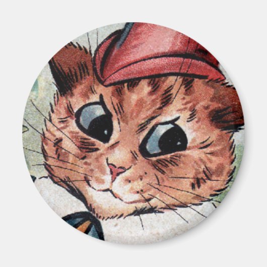 Louis Wain cat Magnet (Devant)