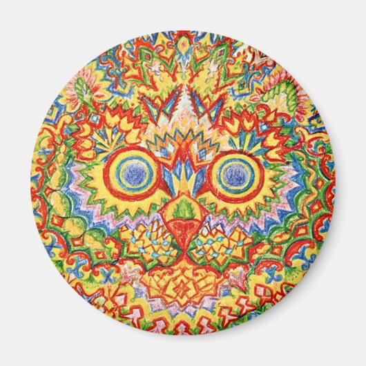 Louis Wain cat Magnet (Devant)