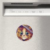 Louis Wain cat Magnet (In Situ (Lave-vaisselle))