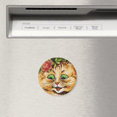 Louis Wain cat Magnet (In Situ (Lave-vaisselle))