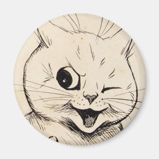Louis Wain cat Magnet (Devant)
