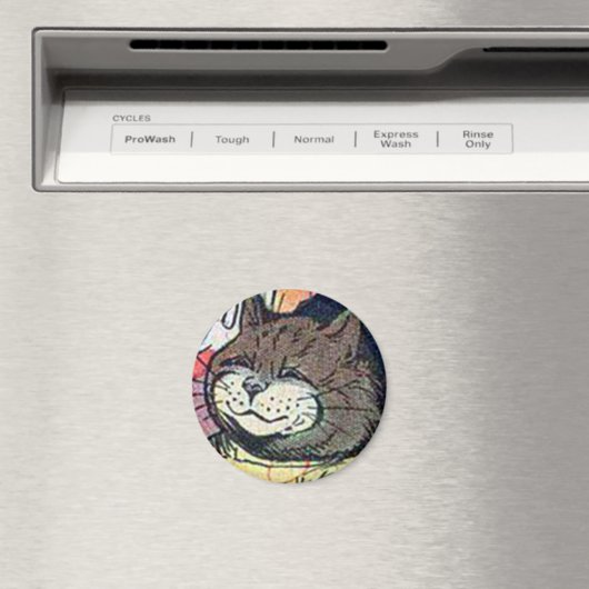 Louis Wain cat Magnet (In Situ (Lave-vaisselle))