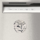 Louis Wain cat Magnet (In Situ (Lave-vaisselle))