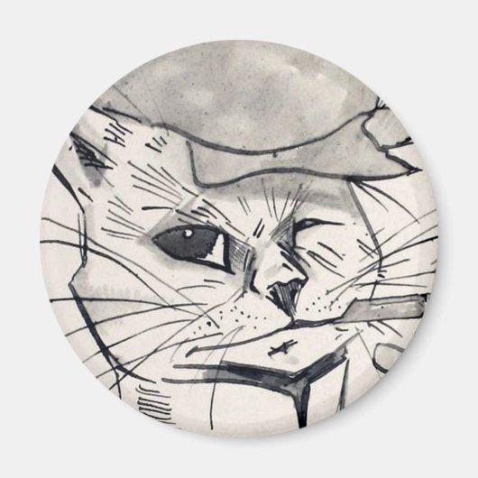Louis Wain cat Magnet (Devant)