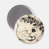 Louis Wain cat Magnet (Recto/Verso)