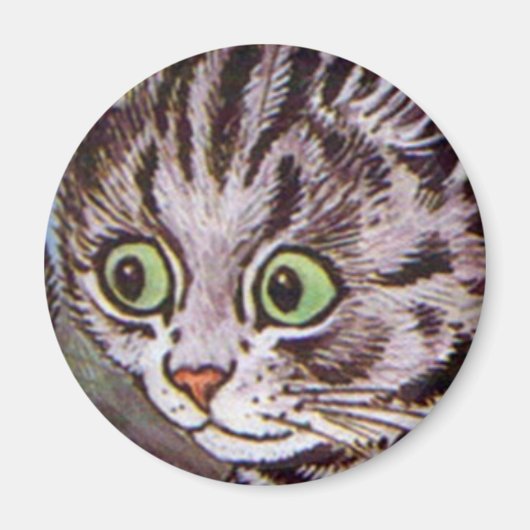 Louis Wain cat Magnet (Devant)