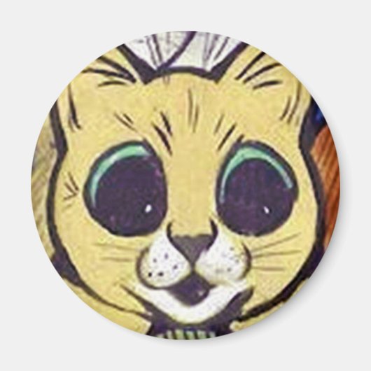 Louis Wain cat Magnet (Devant)