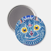 Louis Wain cat Magnet Magneet (Voorkant / Achterkant)