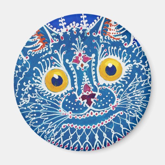Louis Wain cat Magnet Magneet (Voorkant)