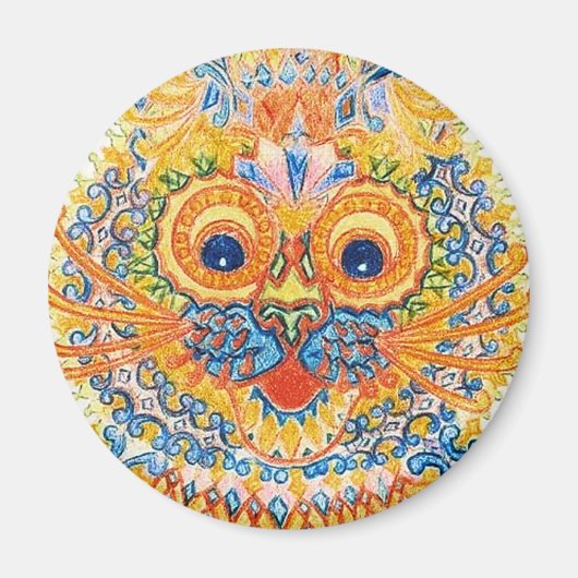 Louis Wain cat Magnet Magneet (Voorkant)