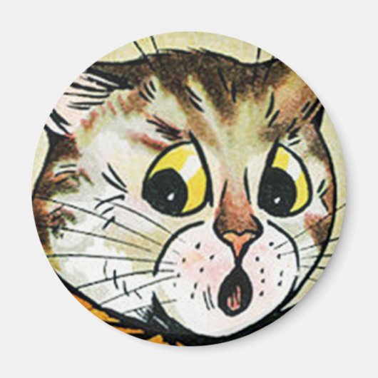 Louis Wain cat Magnet Magneet (Voorkant)