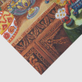 Louis Wain Cat Psychedelische decoupage Tissuepapier (Detail)