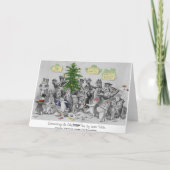 Louis Wain Cats Kerstfeest Kaart (Achterkant)