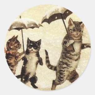 Louis Wain Cats Sticker