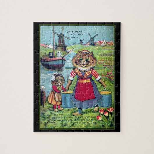 Louis Wain Cats uit Holland Puzzle Legpuzzel (Verticaal)