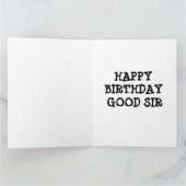 LOUIS WAIN CHAT "BONNE SIR" CARTE D'ANNIVERSAIRE (Intérieur)