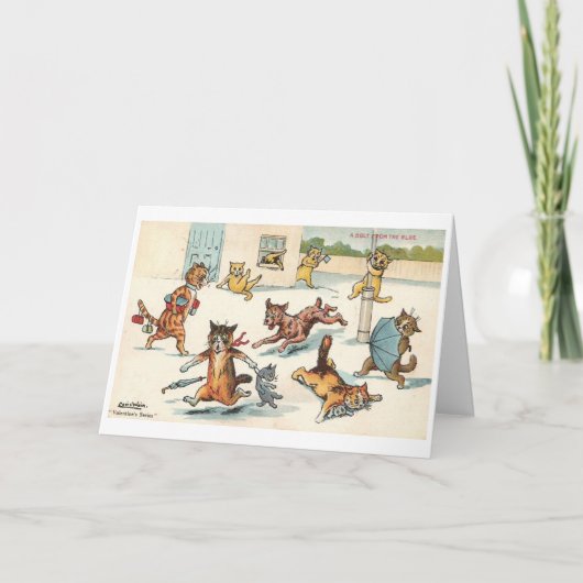 Louis Wain Chat Carte de remerciements (Devant)