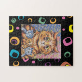 LOUIS WAIN CHAT MOM AVEC CUISINE PUZZLE (Horizontal)