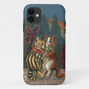 Louis Wain - Cute Cats in Love iphone4 hoesje