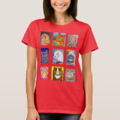 Louis Wain, Edwardian Cats T-shirt (Voorkant)