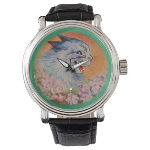  Louis Wain Flowers Voor U Kat Art Watch Horloge
