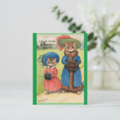 Louis Wain, het kat-Show, kunst Briefkaart (Staand voorkant)