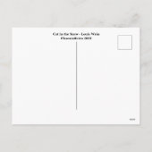 Louis Wain Holiday Briefkaart (Achterkant)