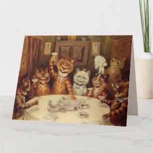 LOUIS WAIN KAT KATTEN TROUWFEest CONGRATULATIEKAAR Kaart