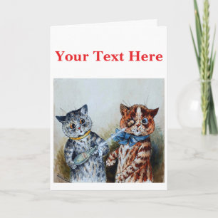 Louis Wain katten  Bedankkaart