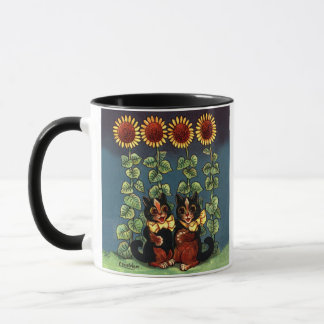 Louis Wain Katten in de Zonnebloementuin Mok