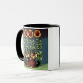 Louis Wain Katten in de Zonnebloementuin Mok (Voorkant links)