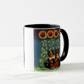 Louis Wain Katten in de Zonnebloementuin Mok (Voorkant rechts)