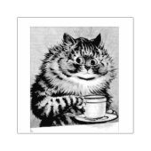 louis wain koffie kattewerk rubber stempel (Afrduk)