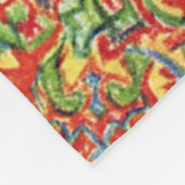 Louis Wain Psychedelic Cat Colorful Fleece Deken (Hoek)