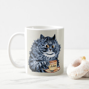 Louis Wain Teacup Cat Art Koffiemok