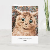 Louis Wain Wallpaper Cat Card Kaart (Achterkant)