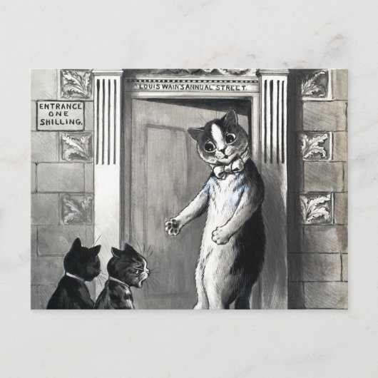 Louis Wain's Annual Street by Louis Wain Briefkaart (Voorkant)