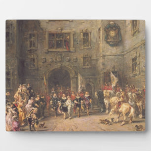 Louis XIII bij het kasteel van Blois, 1874 (olie o Fotoplaat