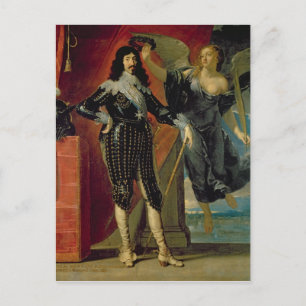 Louis XIII Crowned by Victory, 1635 Briefkaart