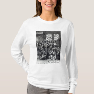 Louis XIII terug van de belegering van La Rochelle T-shirt