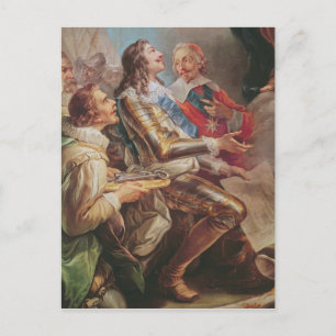 Louis XIII wijdt de kerk van Notre-Dame aan Briefkaart