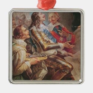 Louis XIII wijdt de kerk van Notre-Dame Metalen Ornament