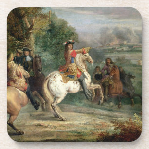 Louis XIV (1638-1715) Toezicht op de belegering va Drankjes Onderzetter